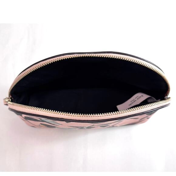 Kate Spade Cameron Paper Rose Medium Dome Cosmetic Case – Rare Floral Beauty - Picture 3 of 7